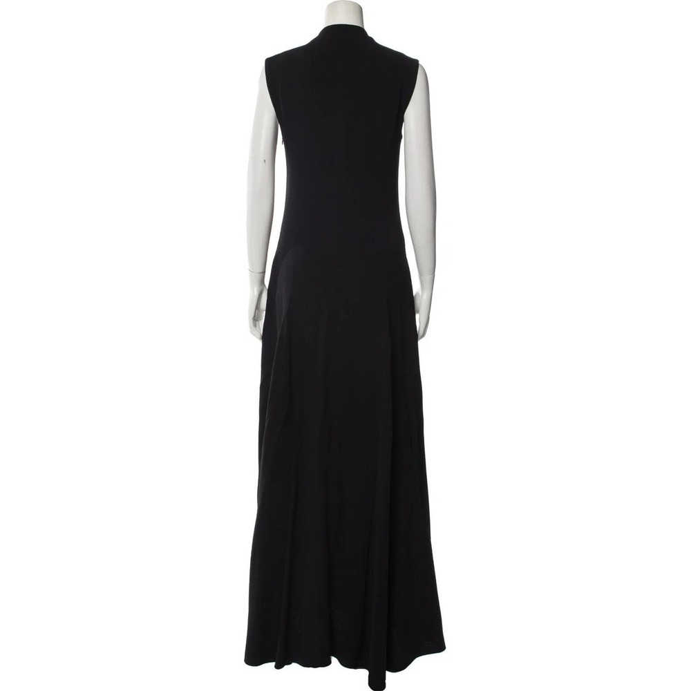 NWT  $3,597 JIL SANDER Black Silk Stretch-crepe Maxi Dress Gown Size 38 (US 6) - Picture 9 of 16